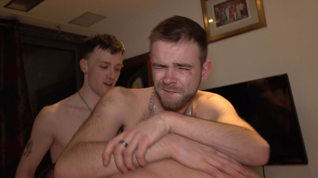 HungYoungBrit - Eastender Danny dyer lookAlike - Double Fucked by skinny n Thick Gigantic Dick boy 2