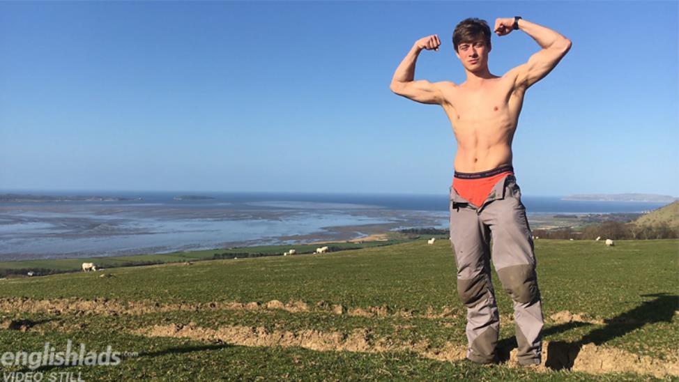 EnglishLads - Henry Kane Wanks his Uncut Cock Whilst Walking in the Welsh Mountains! 7