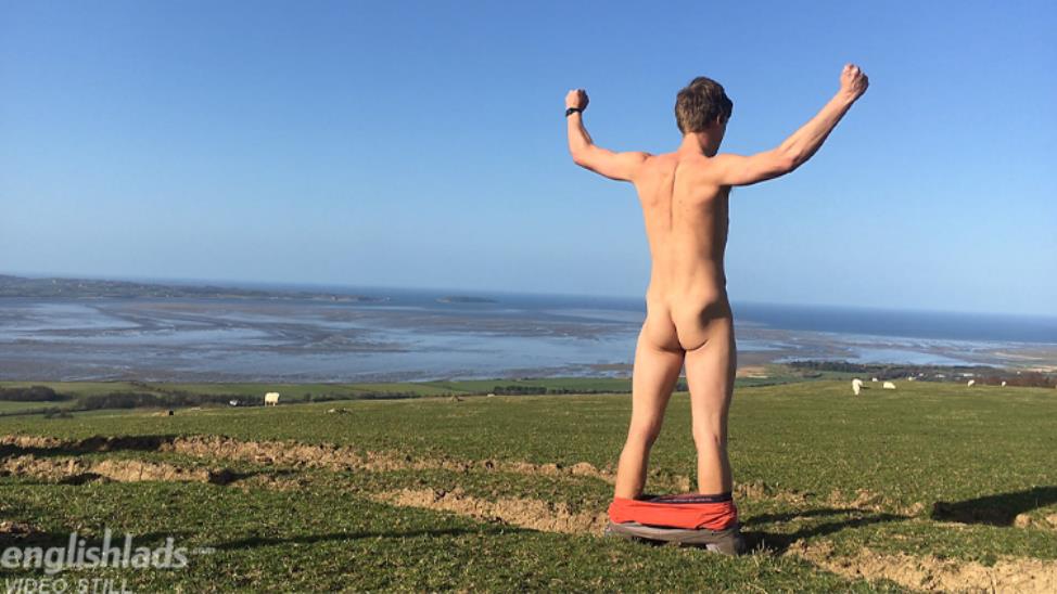 EnglishLads - Henry Kane Wanks his Uncut Cock Whilst Walking in the Welsh Mountains! 8