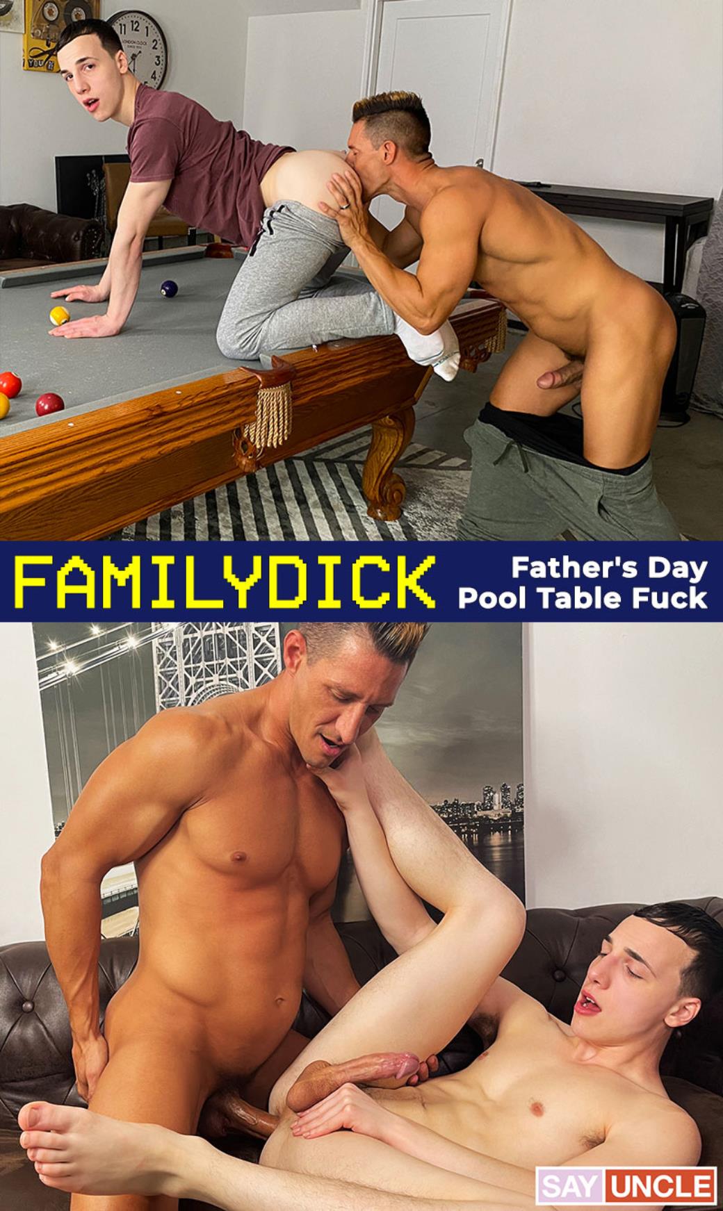 FamilyDick - Father's Day Pool Table Fuck - Jax Thirio, Troye Jacobs 8
