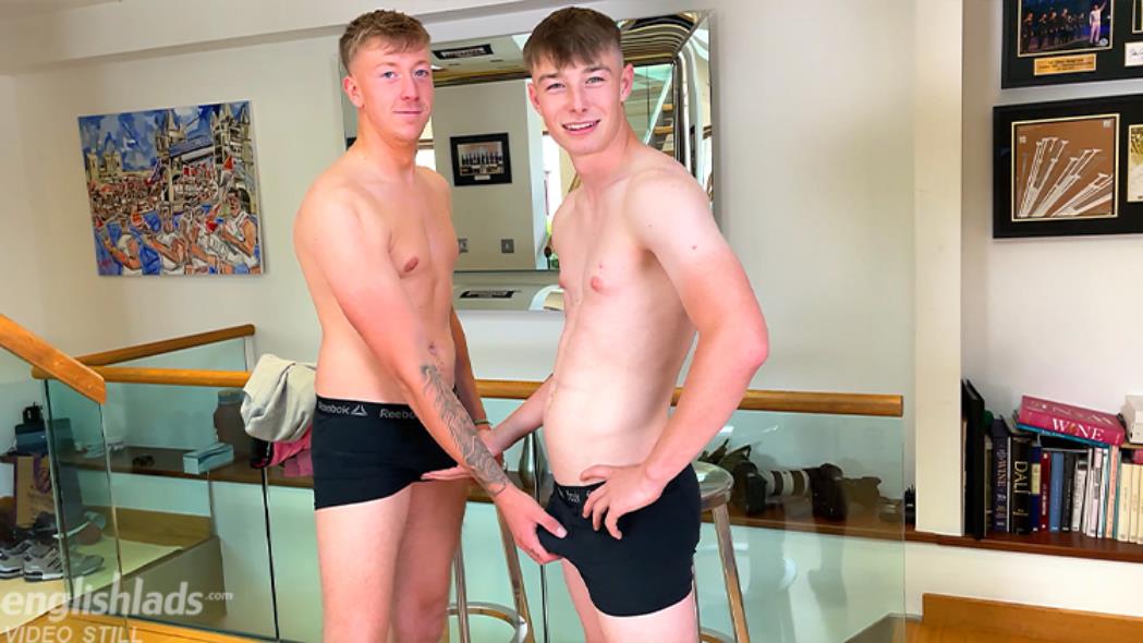 EnglishLads - Straight Best Mates Wank Each Other's Big Uncut Cocks & Squirt Loads of Cum Everywhere! - Seb Allen, Jay Robinson 4