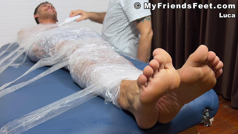 Porn Mummified Heels - MyFriendsFeet - Luca Mummified & Tickled