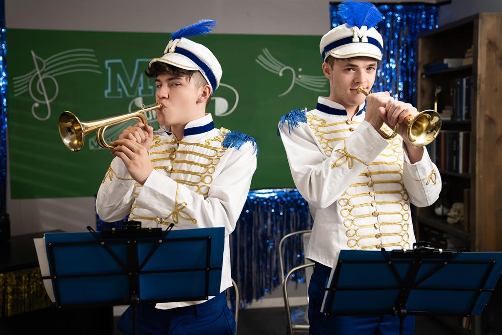 Marching Band Porn Captions - MEN - TwinkPop - Marching Band Cock Mates - Troye Dean, Drake Von -  ScallyGuy
