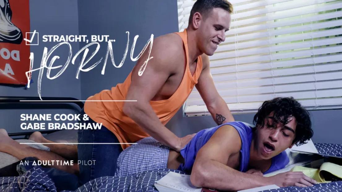 AdultTime - Straight, But... Horny - Shane Cook, Gabe Bradshaw 10
