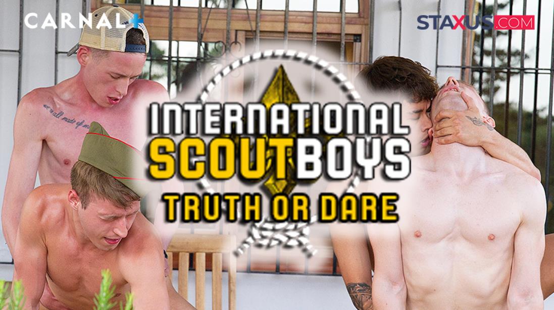 Staxus - International Scouts Boys: Truth or Dare! - Angel Black, Craig Kennedy, Noah White, Serg Shepard 23