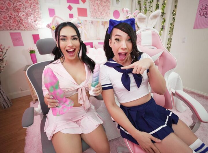 TransAngels - Lesbian Kawaii Streamers Go Wild - Ember Fiera, Kasey Kei 21